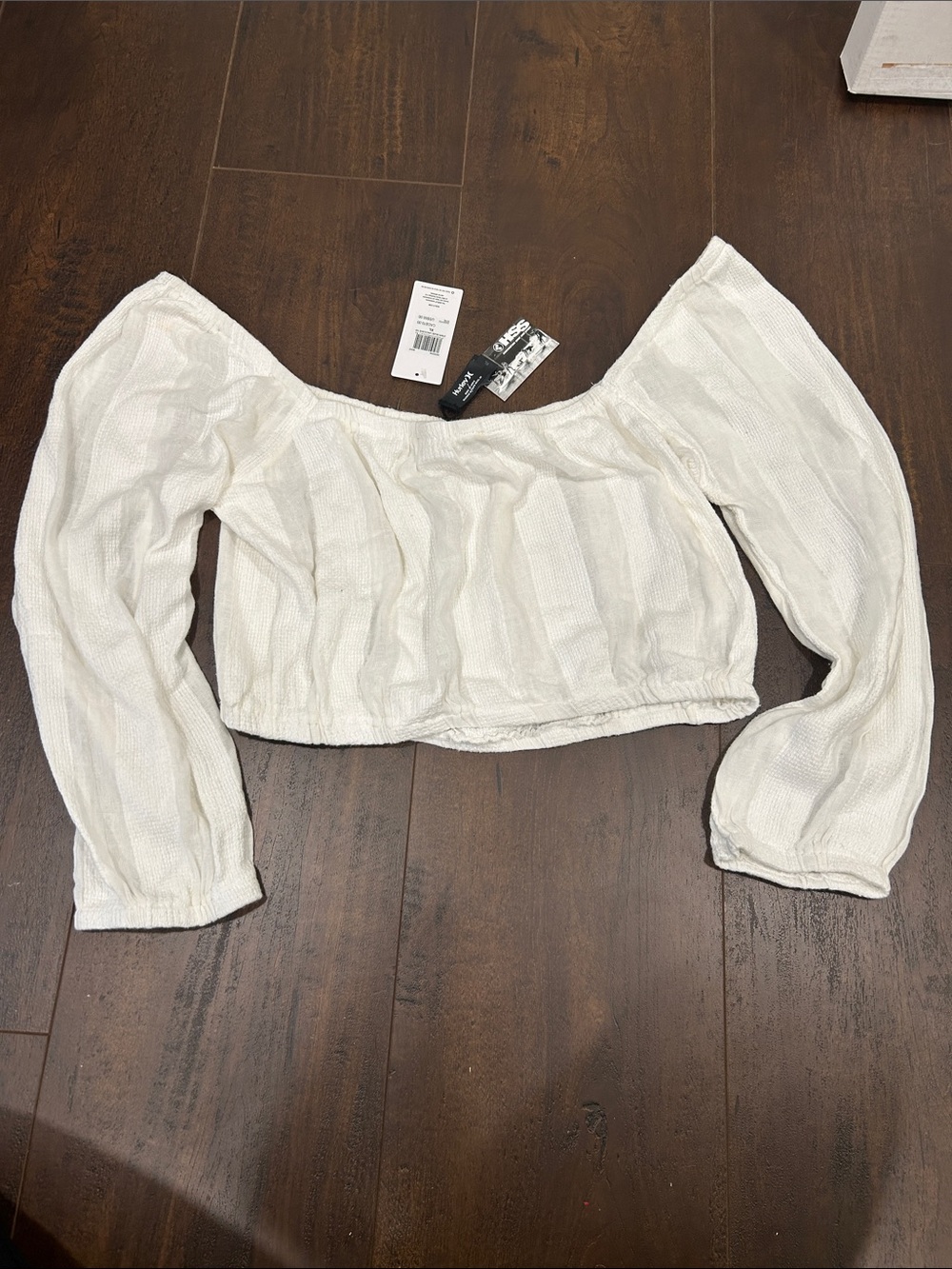 Hurley white top